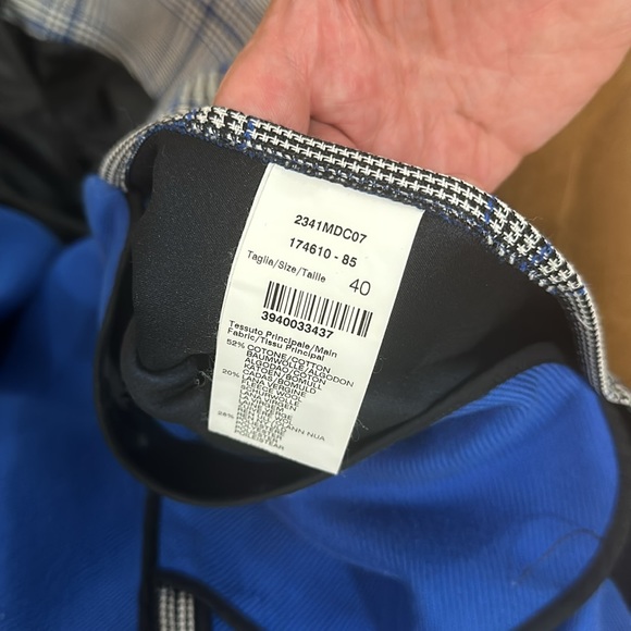 MSGM Plaid Coat w Ruffle - Picture 6 of 6